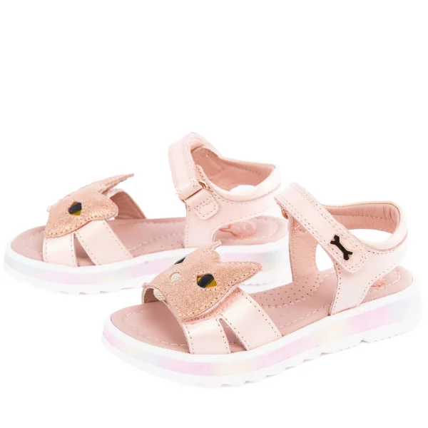 Online calf perl nude Sandalen