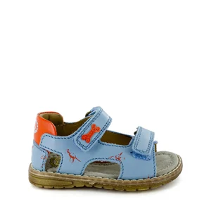 Clearance calf l.blue + cuoio Sandalen