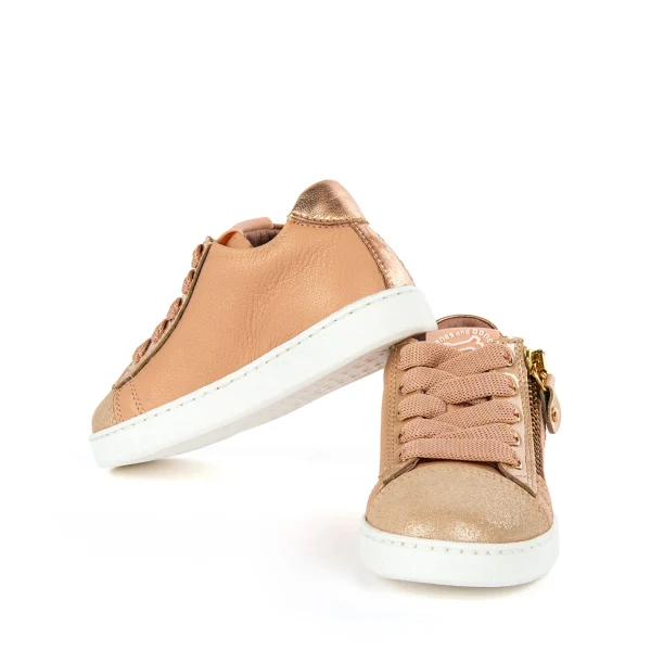 Fashion calf old rose + nude Lage Schoenen
