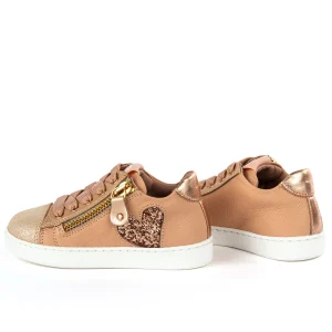 Fashion calf old rose + nude Lage Schoenen