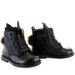 Best calf - metal black Enkellaarsjes