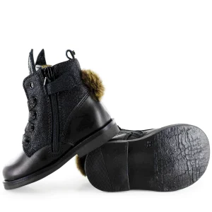 Best calf - metal black Enkellaarsjes