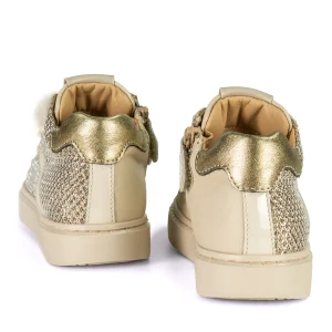 Fashion calf - metal ecrù + platin Halfhoge Schoenen