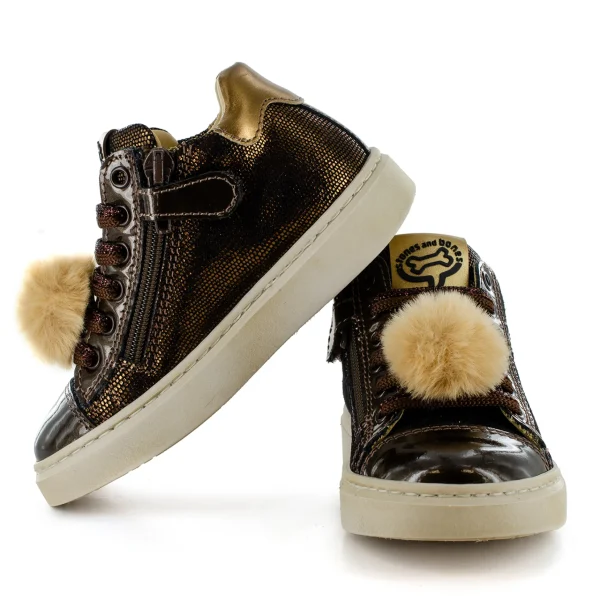 Hot metal bronze Halfhoge Schoenen