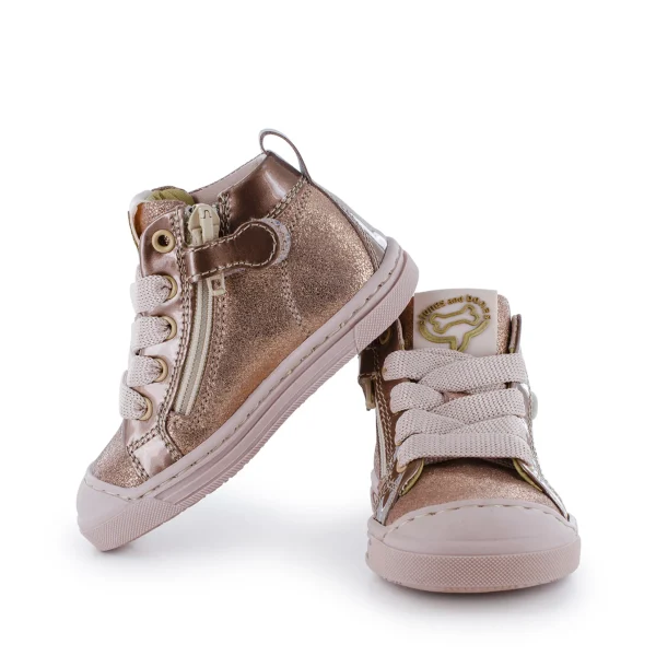 Outlet metal salmon Halfhoge Schoenen