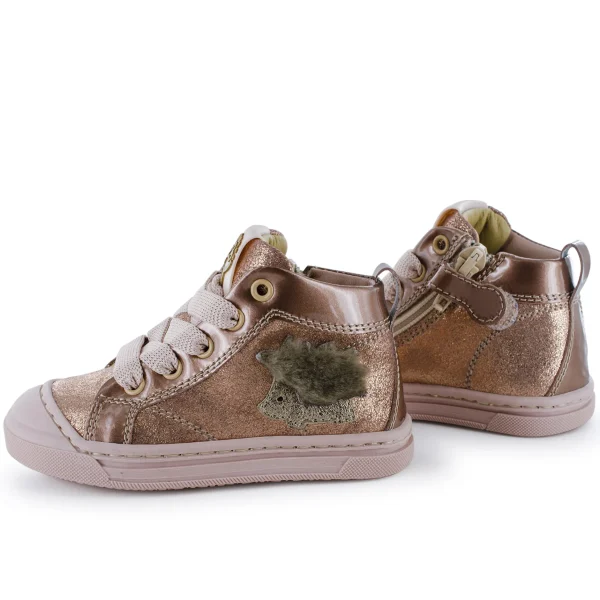 Outlet metal salmon Halfhoge Schoenen