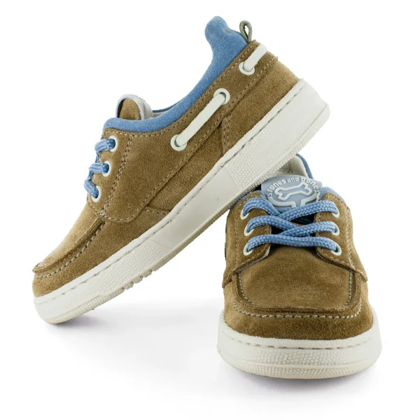 Hot crs - calf sand + steelblue Lage Schoenen