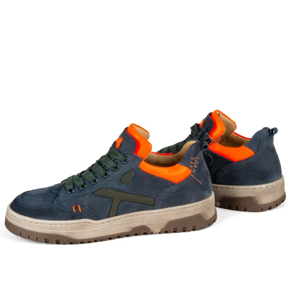 Clearance crs - calf navy + orange fluo Lage Schoenen