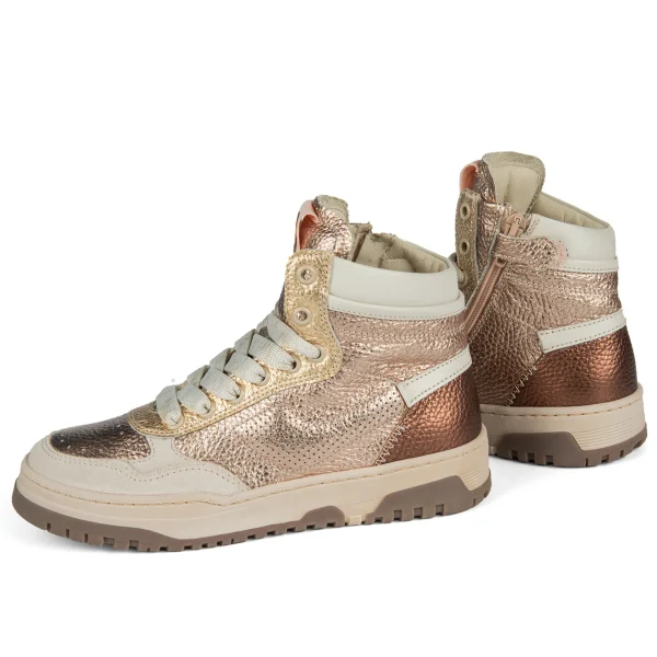 Sale crs - metal nude + gold Halfhoge Schoenen