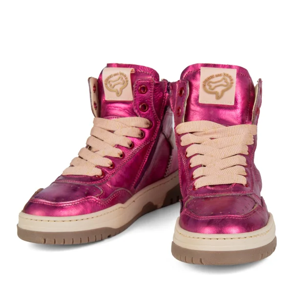 Hot metal fuchsia Halfhoge Schoenen