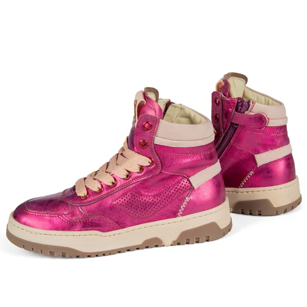 Hot metal fuchsia Halfhoge Schoenen