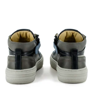 Online calf black + denim Halfhoge Schoenen