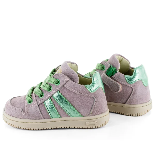 Fashion crs mauve + l.green Lage Schoenen