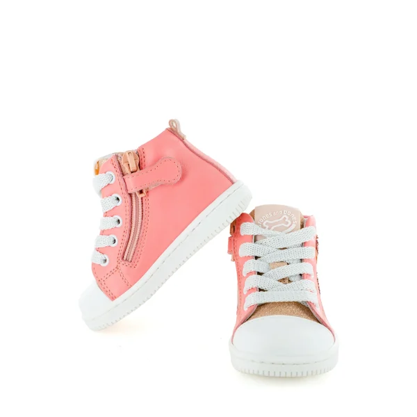 Online calf coral Halfhoge Schoenen