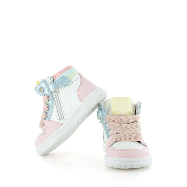 Outlet calf pink + ivor Halfhoge Schoenen