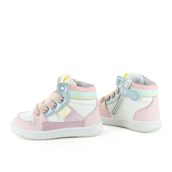Outlet calf pink + ivor Halfhoge Schoenen