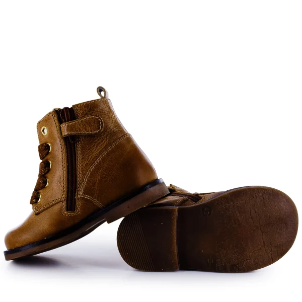 Discount calf cognac Enkellaarsjes