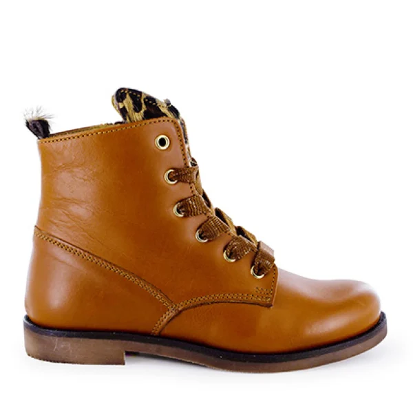 Discount calf cognac Enkellaarsjes