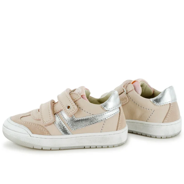 Outlet crs - calf old rose + silver Lage Schoenen