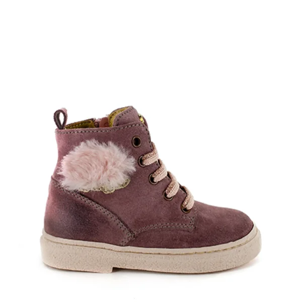 Sale calf - metal cognac + gold Enkellaarsjes