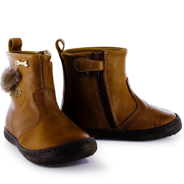 Discount calf cognac Enkellaarsjes