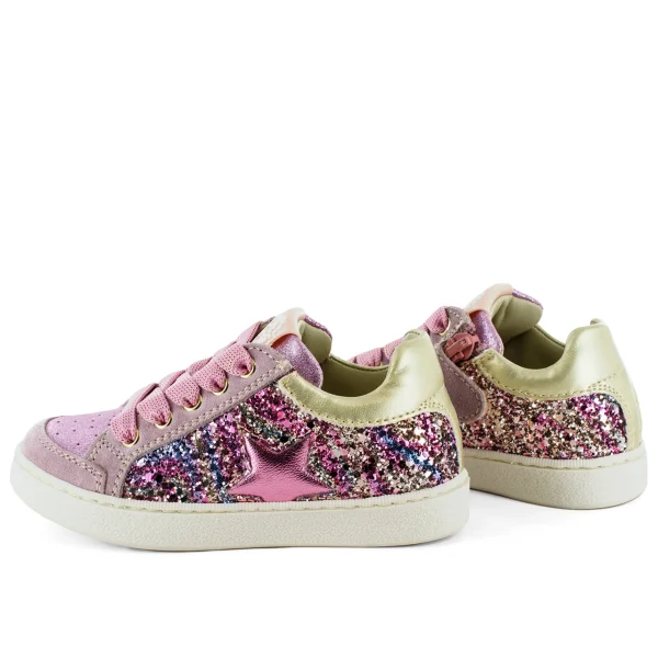 Clearance crs - glitter pink + o.rose Lage Schoenen