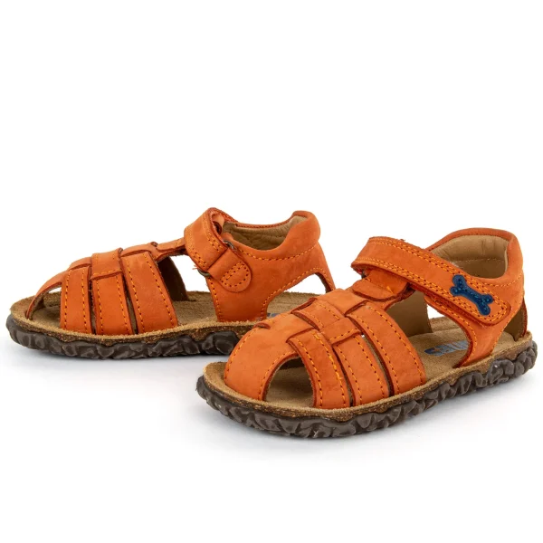 Outlet nab brick + electric blue Sandalen