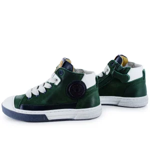 Hot calf d.green + white Sneakers