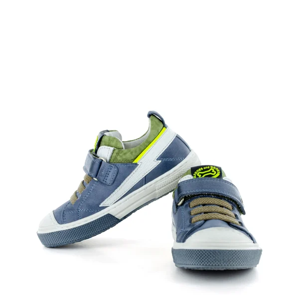 Sale calf denim + khaki Lage Schoenen