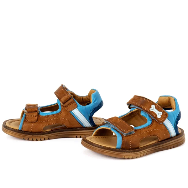Online calf cuoio + avio Sandalen
