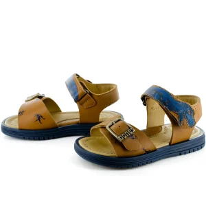 Outlet calf cuoio Sandalen