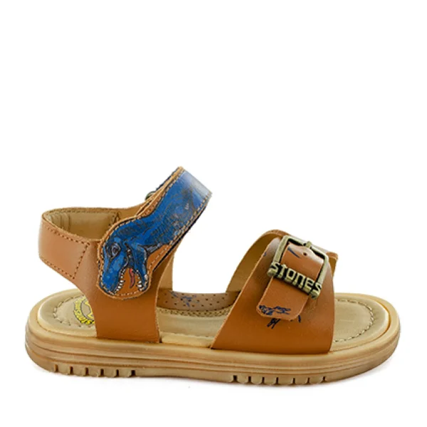 Sale calf navy Sandalen