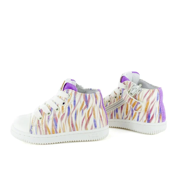 Outlet calf lilac + milk Halfhoge Schoenen
