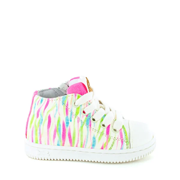 Outlet calf lilac + milk Halfhoge Schoenen