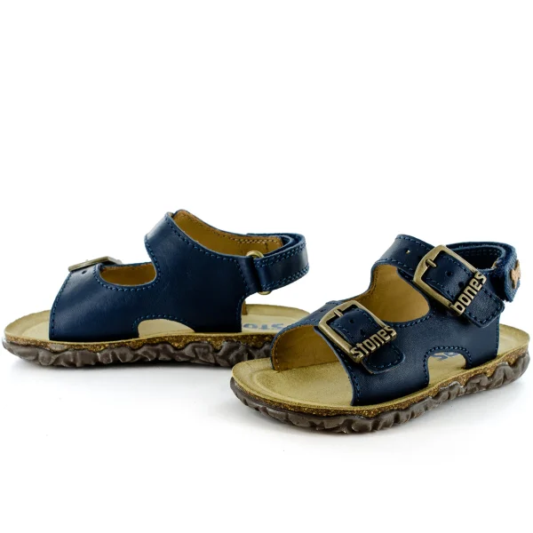 Fashion calf navy Sandalen